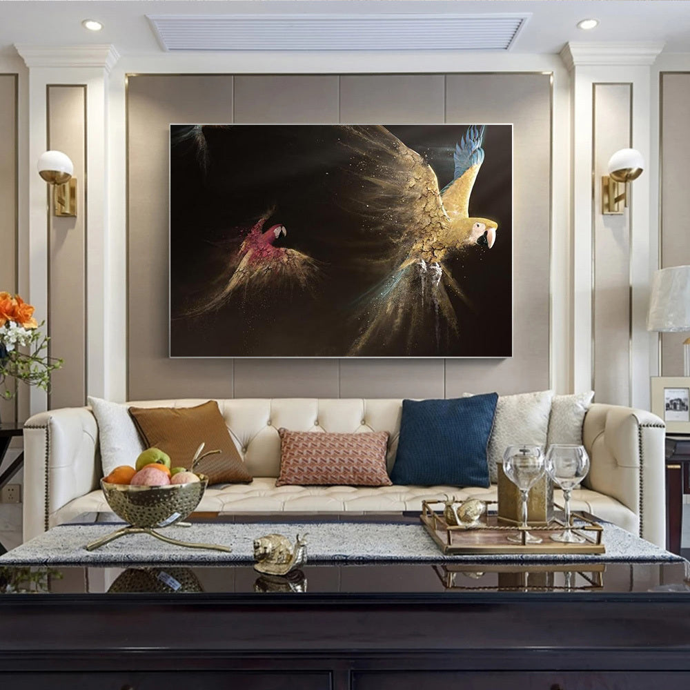 Living Room Decorated Canvas Painting