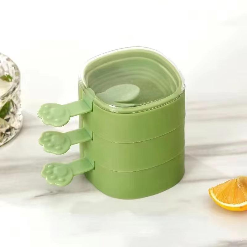 Ice Cream Popsicle Mold DIY Ice Cream Machine Homemade Ice Box with Plastic Stick Ice-Lolly Mold Ice Cube Tray Kitchen Gadgets