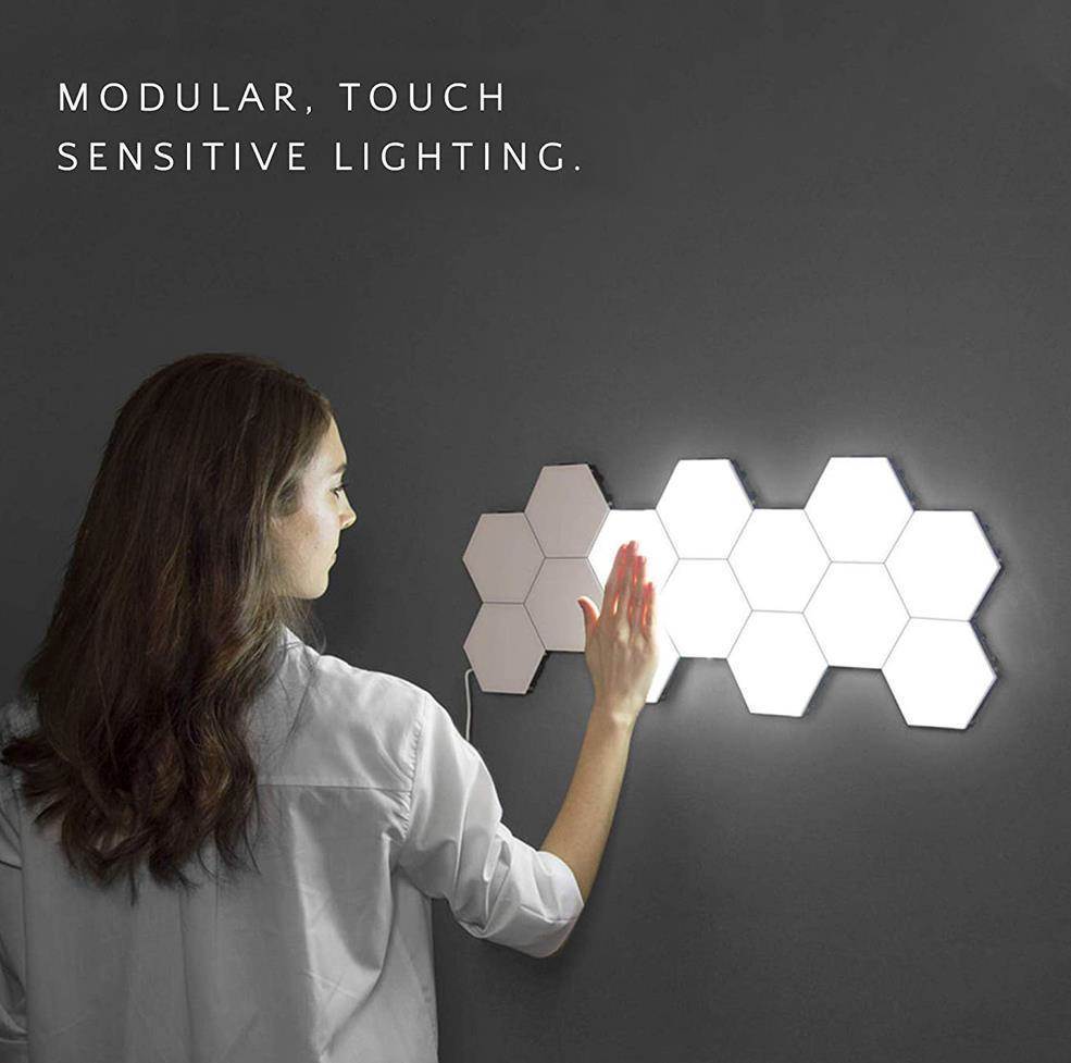 British Creative Honeycomb Modular Assembly Helios Touch Wall Lamp