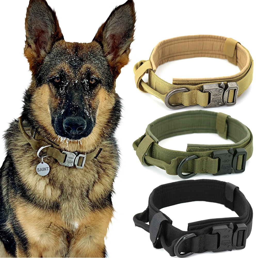 Heavy-Duty Tactical Dog Collar – Durable & Secure