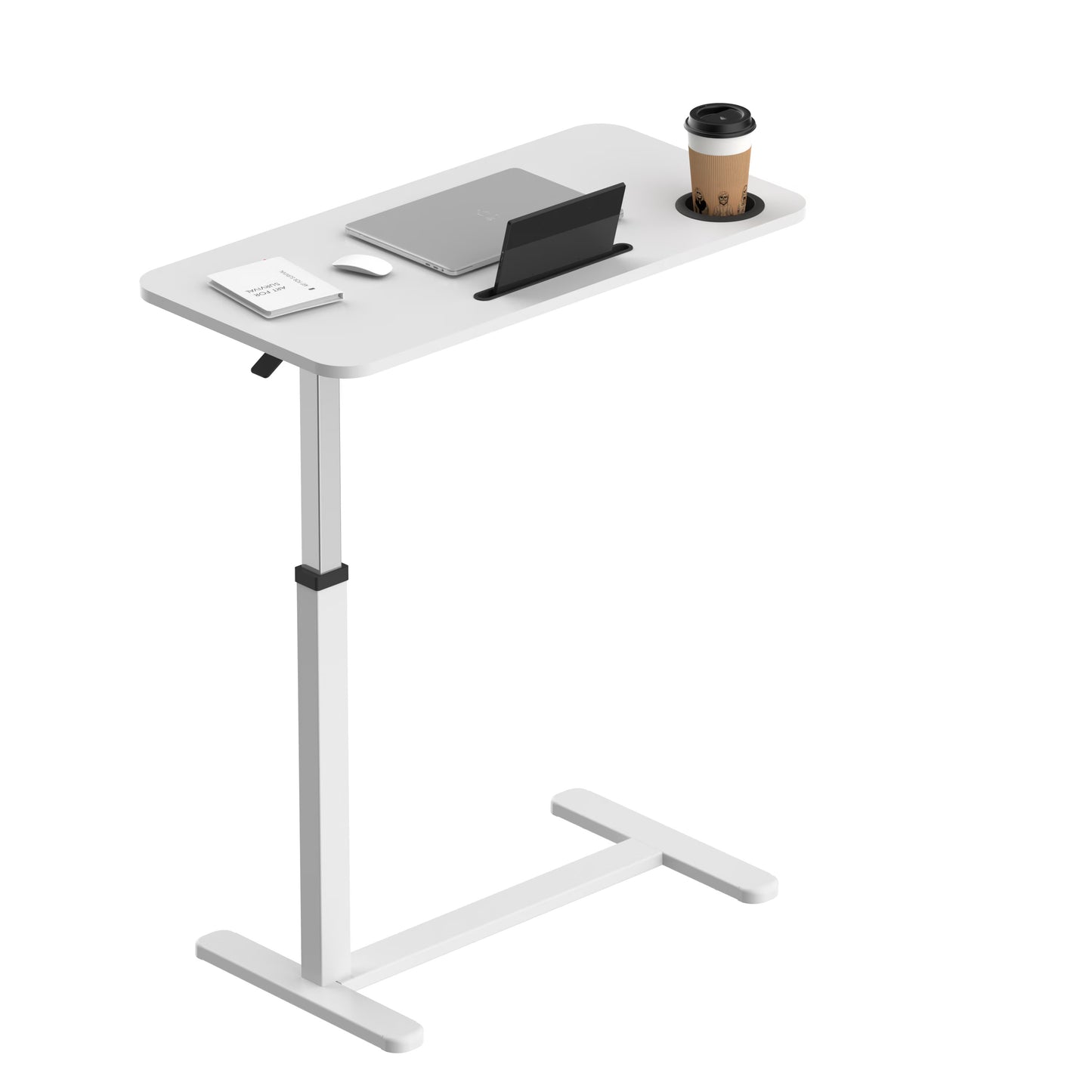 Adjustable Rolling Standing Desk with Pneumatic Lift