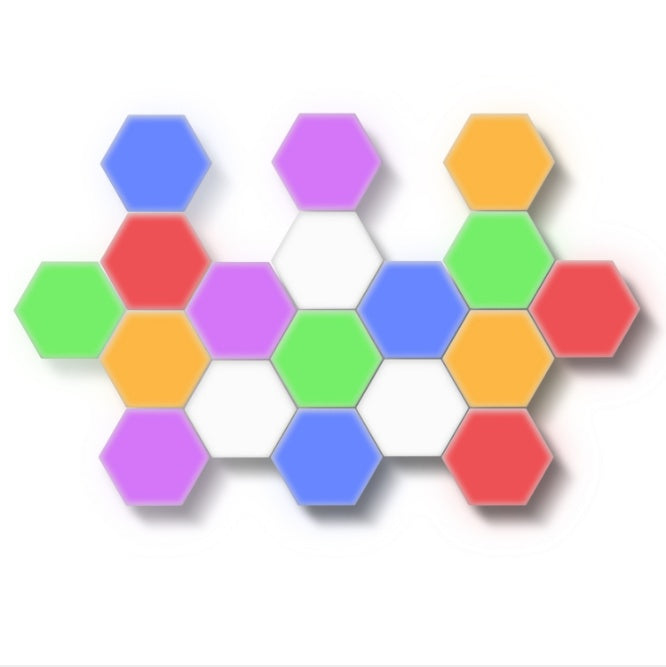 British Creative Honeycomb Modular Assembly Helios Touch Wall Lamp