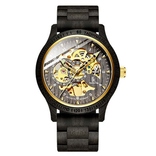 Classic Wooden Mechanical Watch for Men