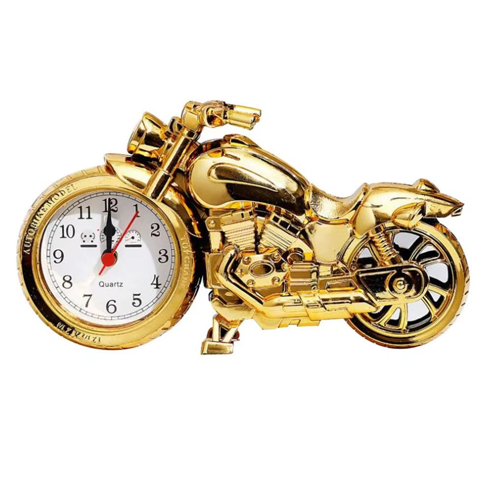 Modern Simplicity Motorcycle Alarm Clock Multipurpose Motorcycle Ornament Creative Arabic Numeral Clock