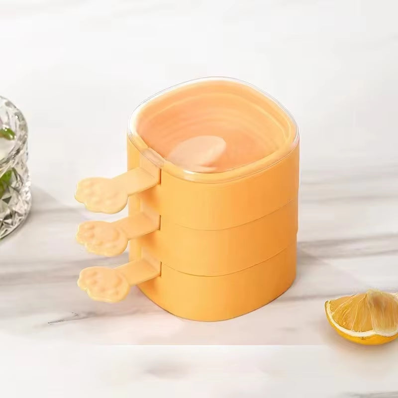 Ice Cream Popsicle Mold DIY Ice Cream Machine Homemade Ice Box with Plastic Stick Ice-Lolly Mold Ice Cube Tray Kitchen Gadgets