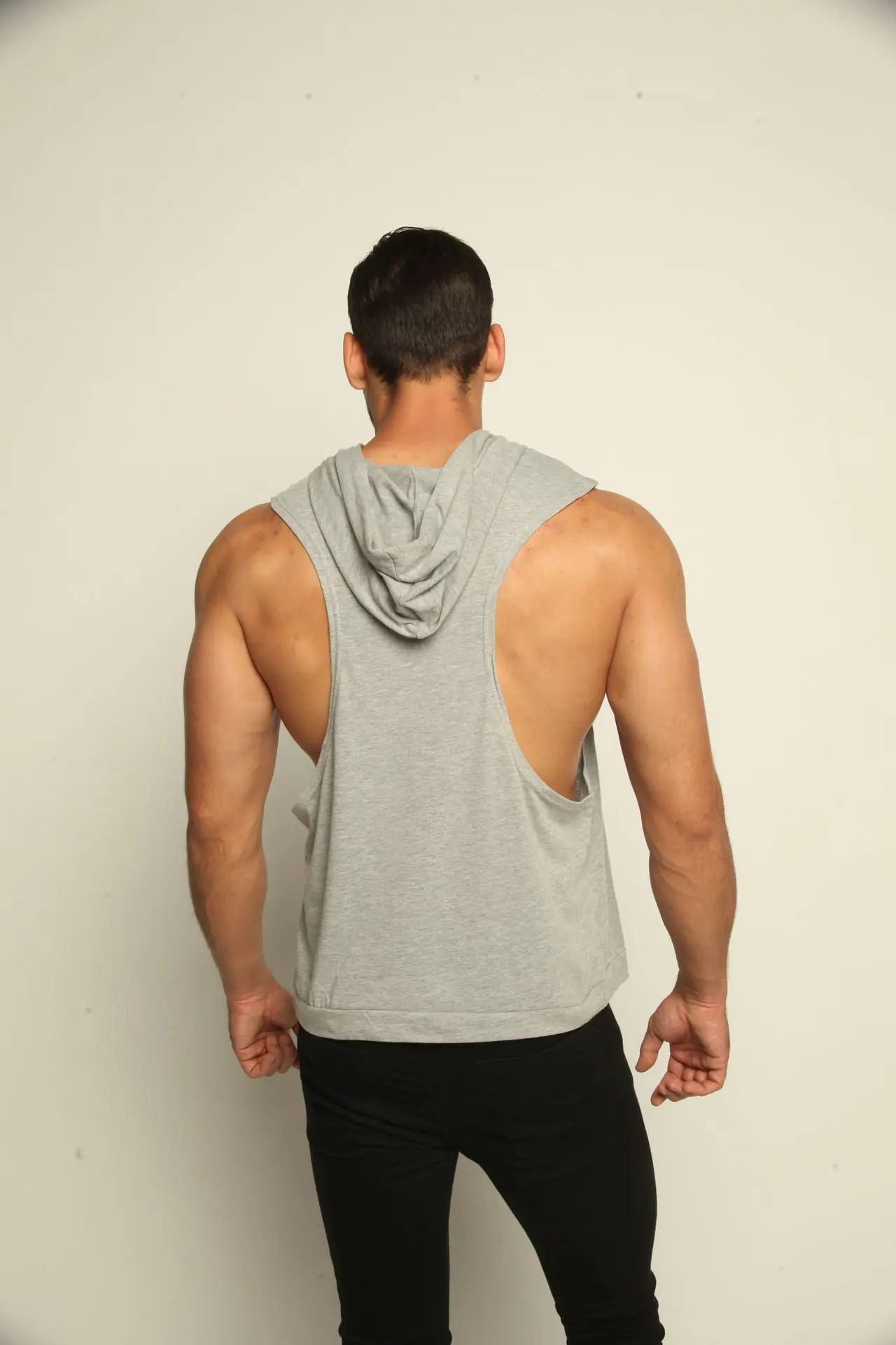 Men's Cotton Sleeveless Hoodie - European Fitness Style