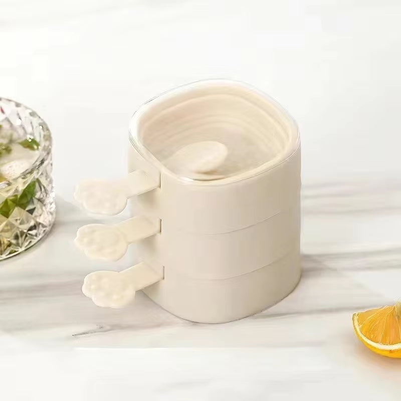 Ice Cream Popsicle Mold DIY Ice Cream Machine Homemade Ice Box with Plastic Stick Ice-Lolly Mold Ice Cube Tray Kitchen Gadgets