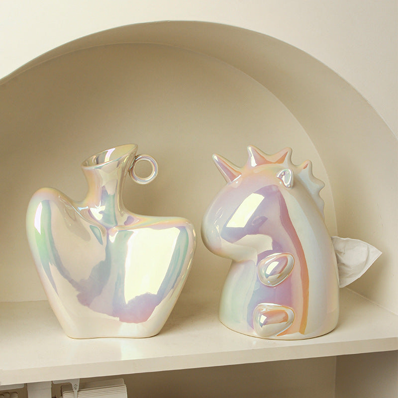 Elegant Ceramic Clavicle Vase - Modern Home Décor Piece