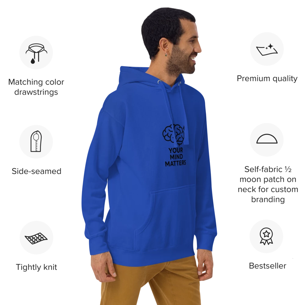 CottonBlend Unisex Pullover Hoodie