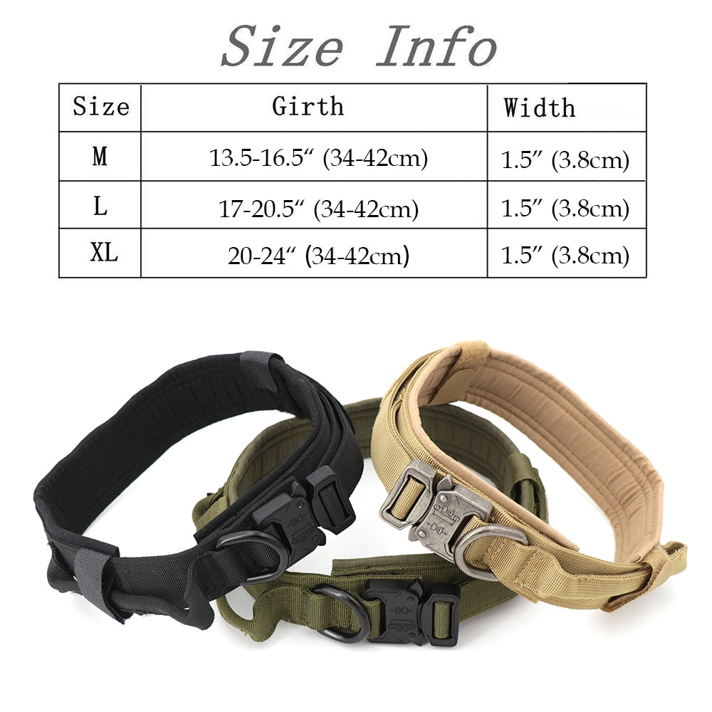 Heavy-Duty Tactical Dog Collar – Durable & Secure