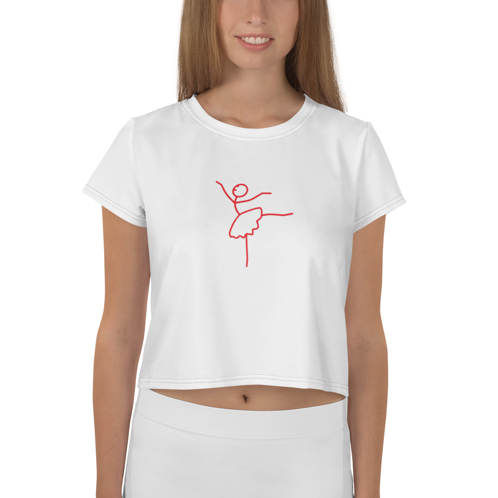 All-Over Print Crop Tee