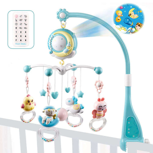 Baby Crib Mobile with Music & Projection – Rotating Toy Holder