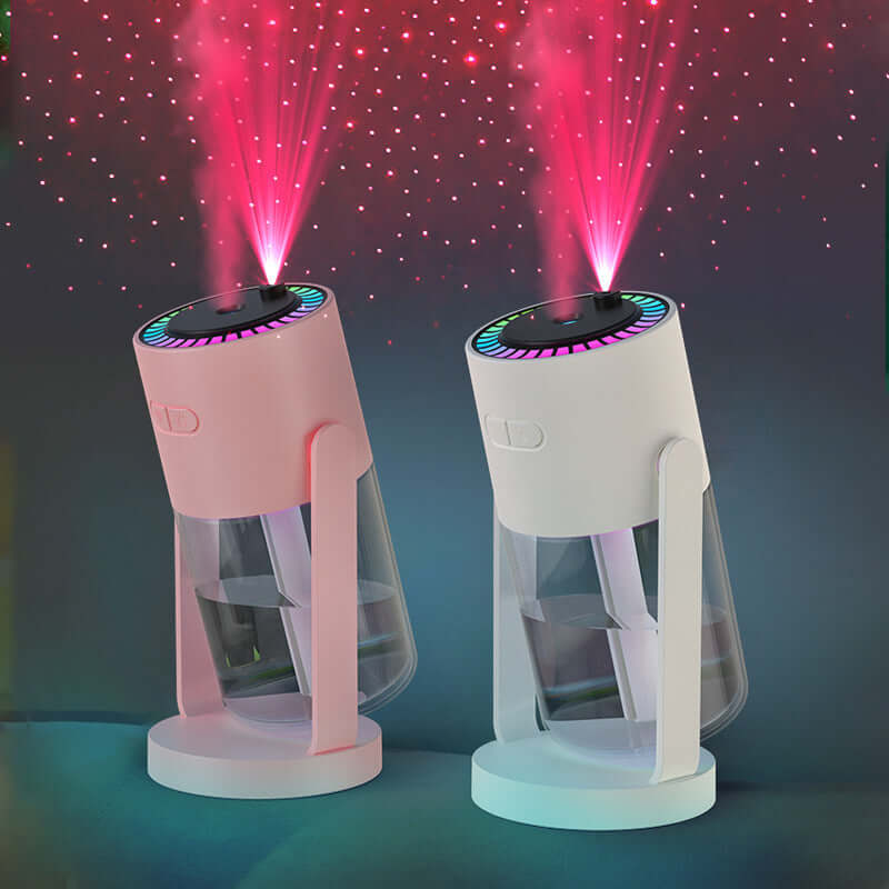 Starry Sky Projection Humidifier – Portable USB Air Mist Diffuser