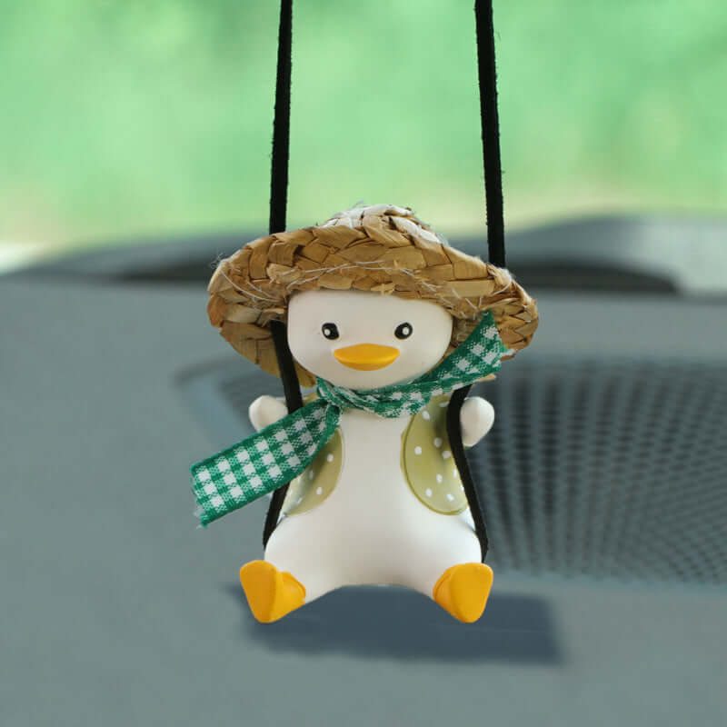 Cute Anime Duck Car Pendant