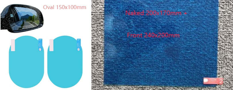 Anti-Moist Waterproof Side Mirror Stickers – Clear Vision in All Weather