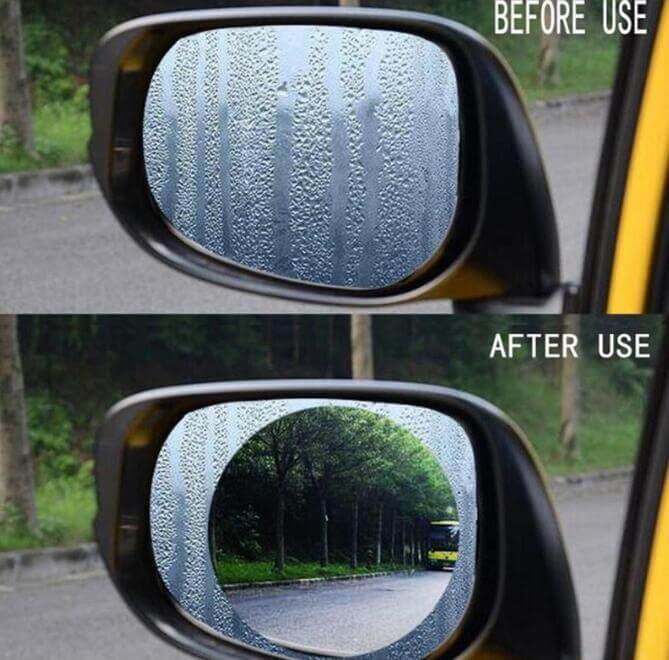 Anti-Moist Waterproof Side Mirror Stickers – Clear Vision in All Weather