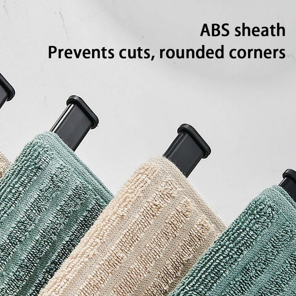 Advanced Rotating Black Towel Rack – Space-Saving & Rustproof