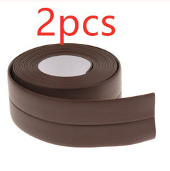 Home Bathroom Shower Sink Bath Sealing Strip Tape White PVC Self adhesive Waterproof Wall Sticker