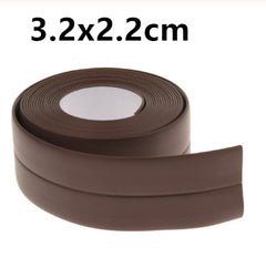 Home Bathroom Shower Sink Bath Sealing Strip Tape White PVC Self adhesive Waterproof Wall Sticker