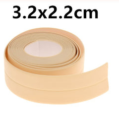 Home Bathroom Shower Sink Bath Sealing Strip Tape White PVC Self adhesive Waterproof Wall Sticker