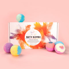 Bath Bombs 14 Pieces Of Explosive Salt Ball Gift Box With Various Fragrance Bath Balls Bubble Bath Bomb for Women