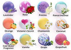 Bath Bombs 14 Pieces Of Explosive Salt Ball Gift Box With Various Fragrance Bath Balls Bubble Bath Bomb for Women