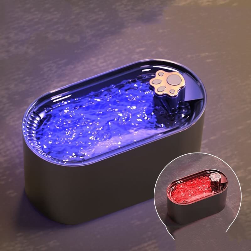 3L Ultra-Quiet Pet Water Fountain with LED & Triple Filtration