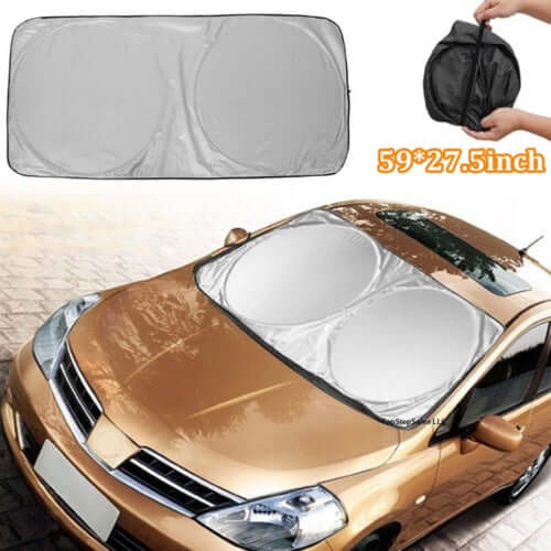All-Season Car Windshield Sunshade – UV & Snow Protection