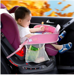 Baby car seat tray table