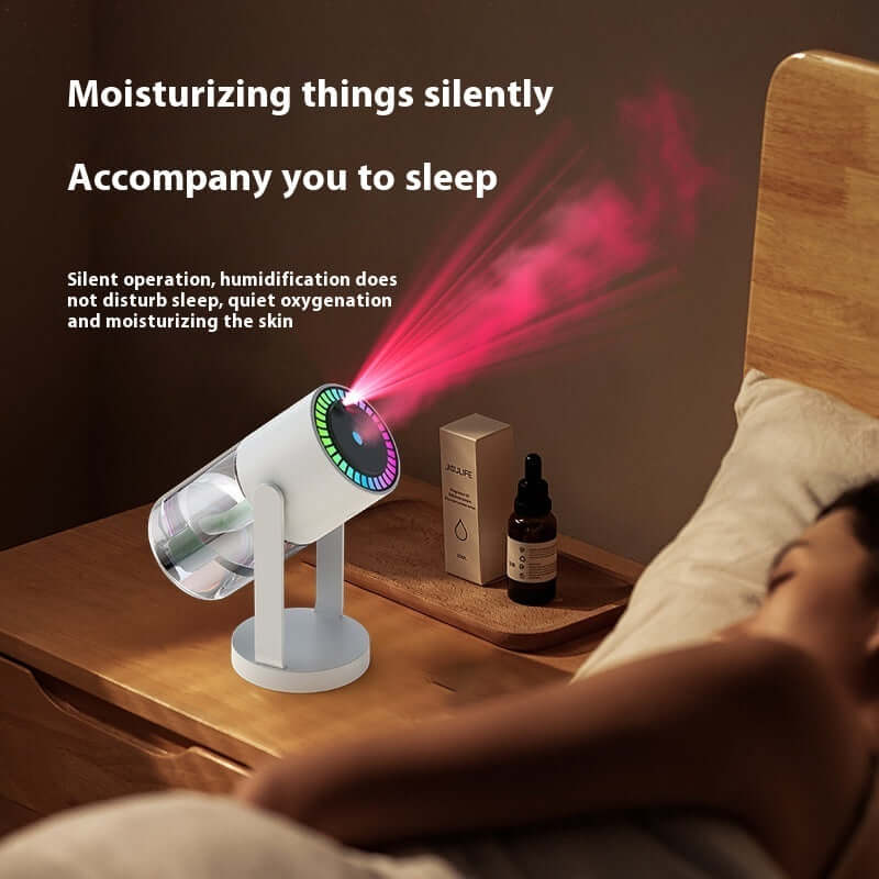 Starry Sky Projection Humidifier – Portable USB Air Mist Diffuser