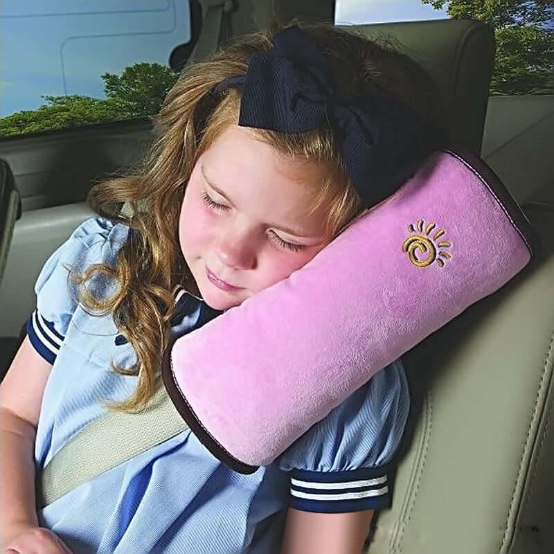 Comfortable Kids Car Seatbelt Pillow – Neck & Shoulder Support