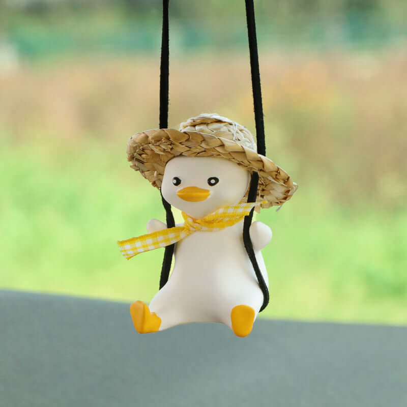 Cute Anime Duck Car Pendant