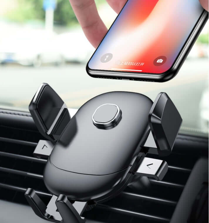 Car Phone Holder with Suction Cup & Vent Clip