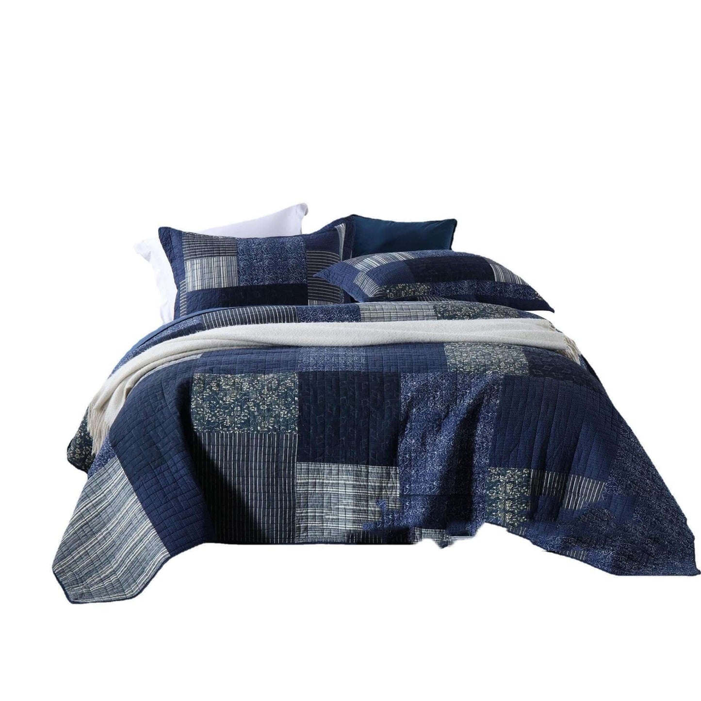 All Cotton Summer Duvet Bedding Set - Light & Cool 3-Piece Set
