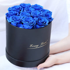 Eternal Life Flower Immortal Rose with Hug Bucket Romantic Valentines Day Gift