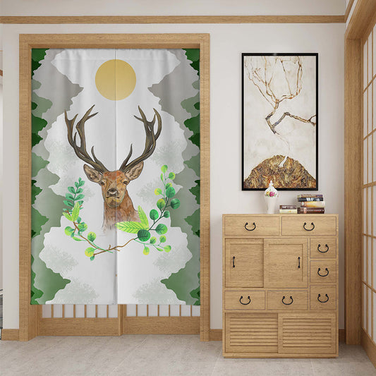 Elegant Fabric Door Curtain – Stylish Partition & Privacy Solution