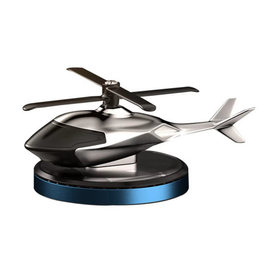 Solar Power Helicopter Air Fresh Cystal Solar Energy Plane Diffuser Spinning Helicopter Perfume Car Dashboard Aromatherapy