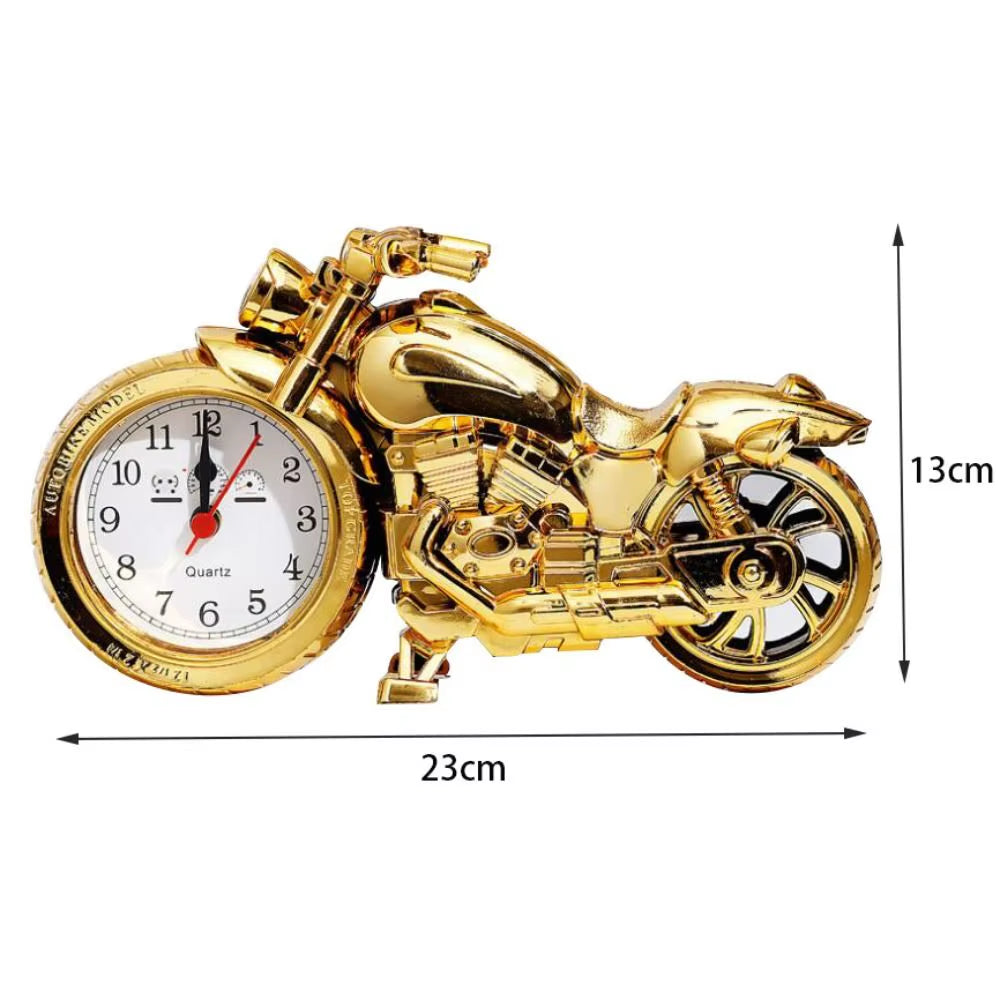 Modern Simplicity Motorcycle Alarm Clock Multipurpose Motorcycle Ornament Creative Arabic Numeral Clock