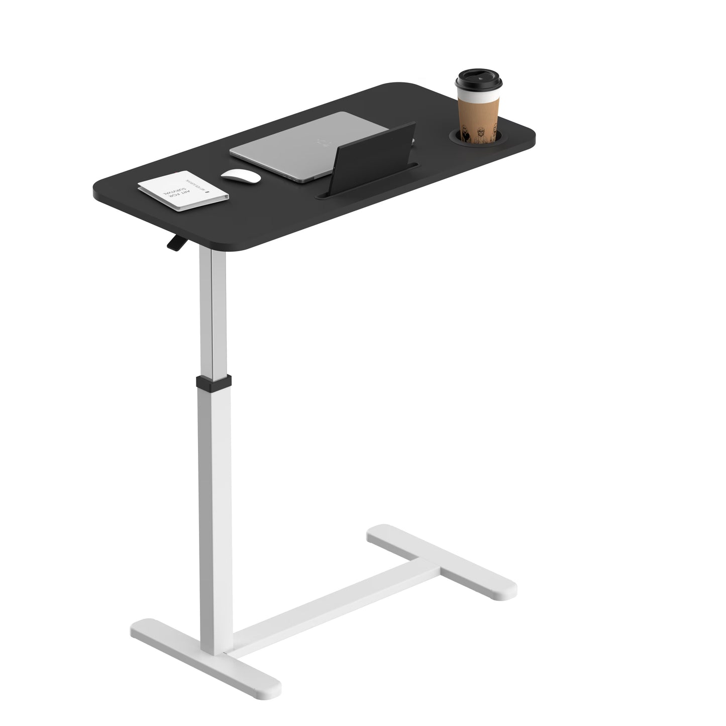 Adjustable Rolling Standing Desk with Pneumatic Lift