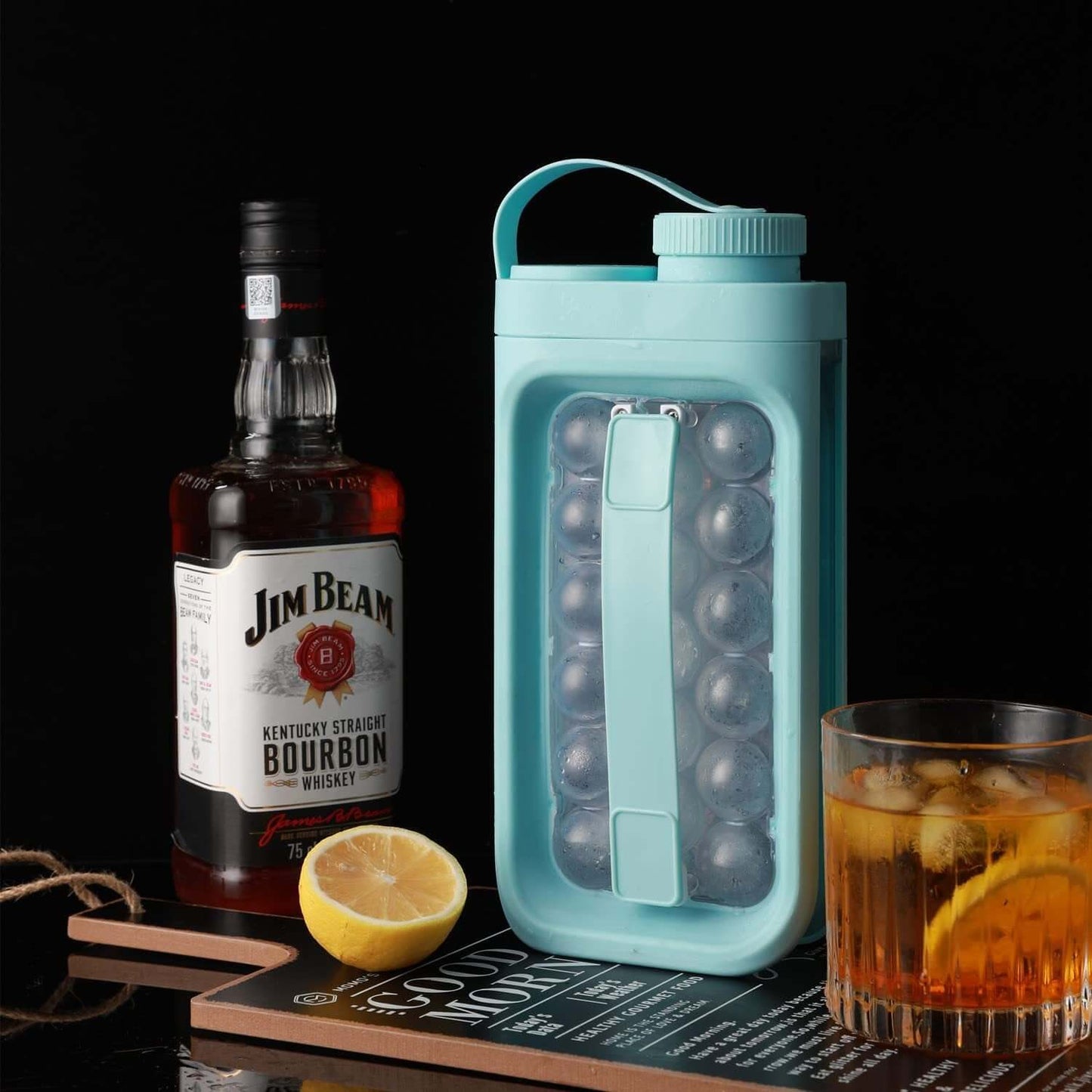 2-in-1 Portable Ice Ball Maker & Water Bottle