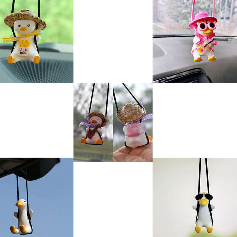 Cute Anime Duck Car Pendant
