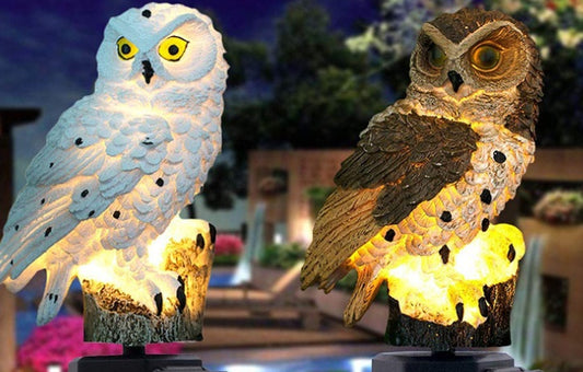 🌟 Solar Owl Garden Light – Waterproof LED Lamp for Outdoor Charm! 🦉✨