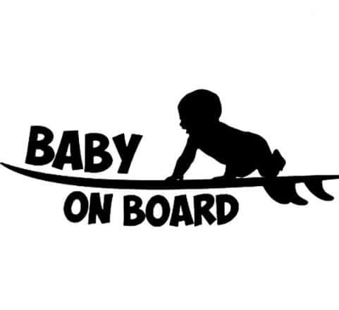 Reflective Baby on Board Car Sticker - Safety & Style