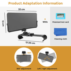 Polarized Car Sun Visor, Clear View, Anti-glare, UV Protection