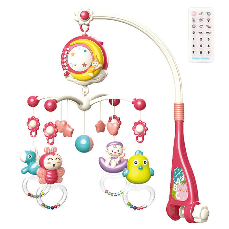 Baby Crib Mobile with Music & Projection – Rotating Toy Holder
