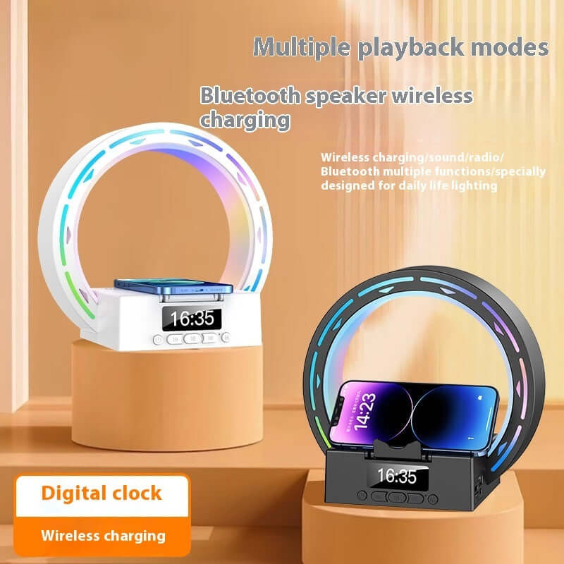 4-in-1 Bluetooth Speaker Lamp with Wireless Charging