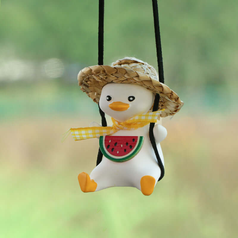 Cute Anime Duck Car Pendant