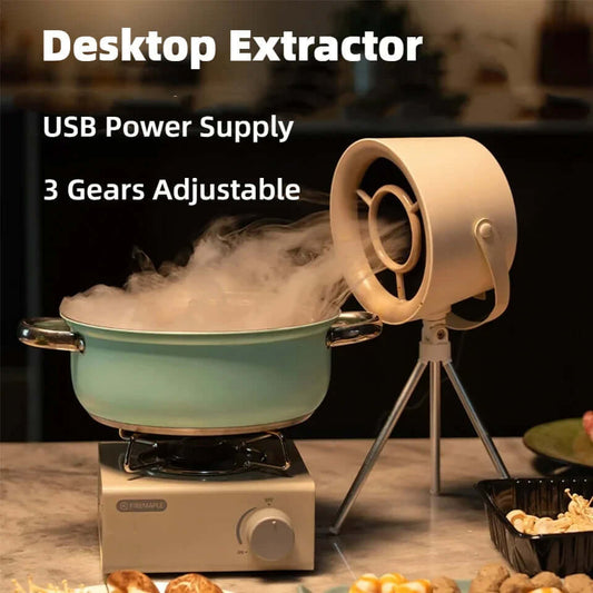 2024 Portable Desktop Exhaust Fan – Compact & USB-Powered
