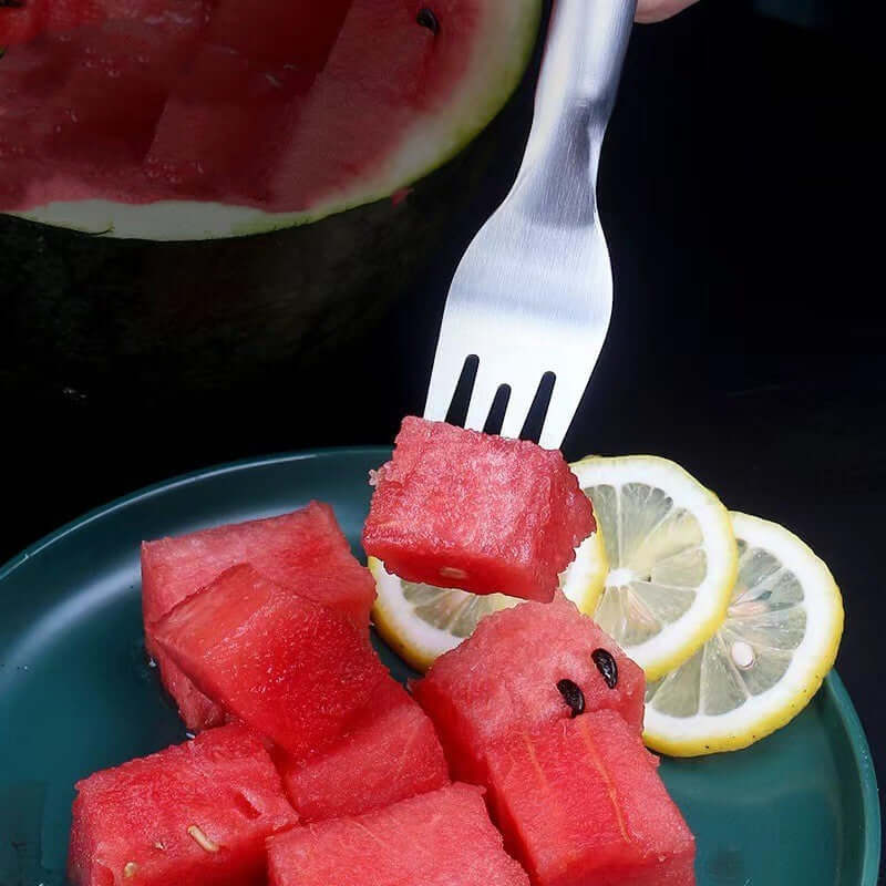 2-in-1 Stainless Steel Watermelon Slicer & Fork Tool