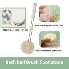 Bath Brush Soft Hair Japanese Long Handle